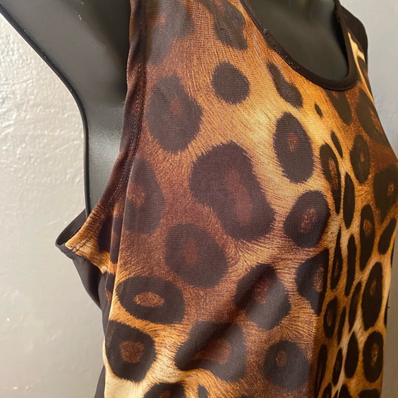 Vintage Susie ocelot print tank-top - Picture 3 of 15